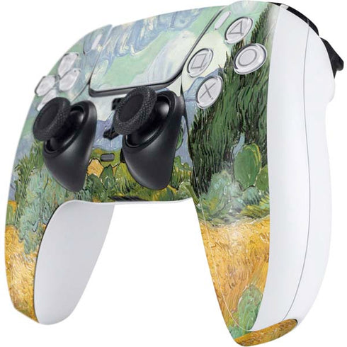 Vincent Van Gogh Wheatfield with Cypresses PS5 Controller Skin